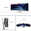 Philips 49B2U6903CH/00 kompiuterio monitorius 124,5 cm (49 colių) 5120 x 1440 pikselių Dual QHD LCD pilkas