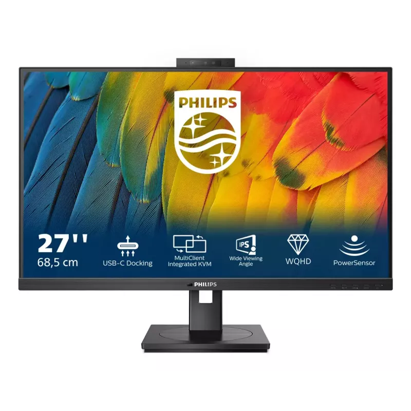 Philips 5000 serijos 27B1U5601H/00 kompiuterio monitorius 68,6 cm (27 colių) 2560 x 1440 pikselių Quad HD LCD juodas