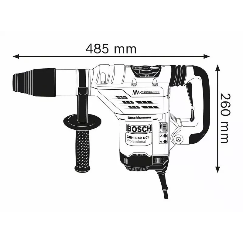 Bosch GBH 5-40 DCE Professional 1150 W 340 RPM SDS Max