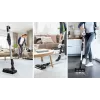 Bosch BSS711W belaidis dulkių siurblys / elektrinė šluota Baterija Sausas valymas Be maišelio 0,3 l Juoda, Sidabrinė, Balta
