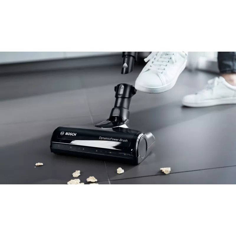Bosch BSS711W belaidis dulkių siurblys / elektrinė šluota Baterija Sausas valymas Be maišelio 0,3 l Juoda, Sidabrinė, Balta