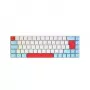 CHERRY MX-LP 2.1 Compact Wireless klaviatūra, skirta žaidimams, RF belaidė + Bluetooth, QWERTZ, vokiška, balta