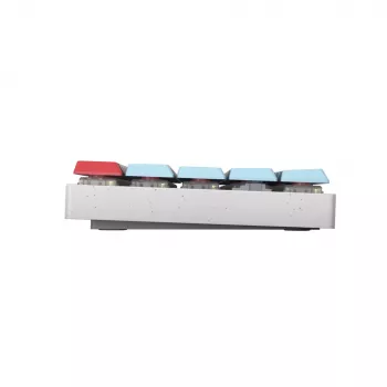 CHERRY MX-LP 2.1 Compact Wireless klaviatūra, skirta žaidimams, RF belaidė + Bluetooth, QWERTZ, vokiška, balta