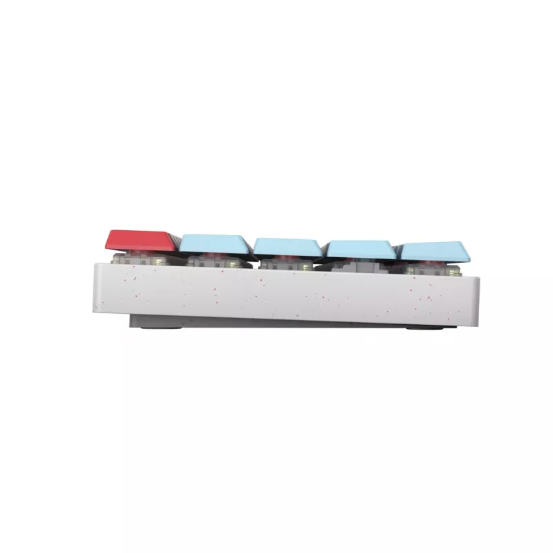 CHERRY MX-LP 2.1 Compact Wireless klaviatūra, skirta žaidimams, RF belaidė + Bluetooth, QWERTZ, vokiška, balta