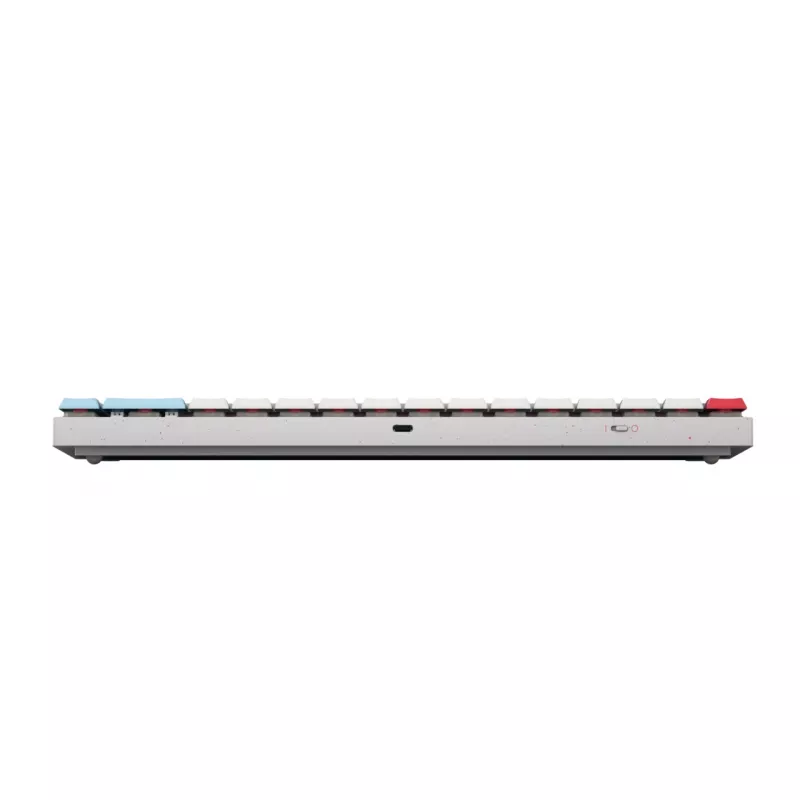 CHERRY MX-LP 2.1 Compact Wireless klaviatūra, skirta žaidimams, RF belaidė + Bluetooth, QWERTZ, vokiška, balta