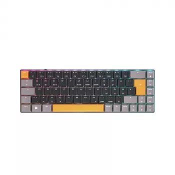 CHERRY MX-LP 2.1 Compact Wireless klaviatūra, skirta žaidimams, RF belaidė + Bluetooth, QWERTZ, vokiška, juoda