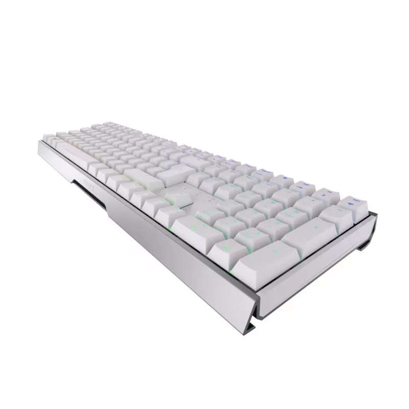 CHERRY MX 3.0S Wireless RGB klaviatūra, skirta žaidimams, RF belaidė + Bluetooth, QWERTZ, vokiška, balta