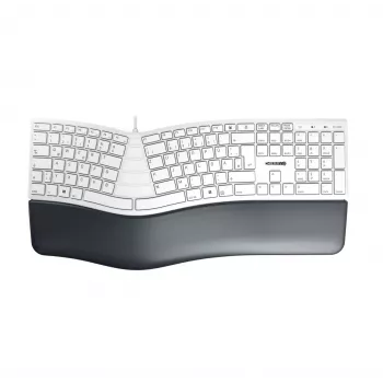 CHERRY KC 4500 ERGO klaviatūra universali USB QWERTZ vokiška balta