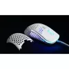 XTRFY M42 abiem rankoms tinkama žaidimų pelė — optinis jutiklis, 16 000 DPI, USB Type-A, balta, RGB