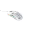 XTRFY M42 abiem rankoms tinkama žaidimų pelė — optinis jutiklis, 16 000 DPI, USB Type-A, balta, RGB