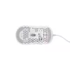 XTRFY M42 abiem rankoms tinkama žaidimų pelė — optinis jutiklis, 16 000 DPI, USB Type-A, balta, RGB