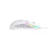 XTRFY M42 abiem rankoms tinkama žaidimų pelė — optinis jutiklis, 16 000 DPI, USB Type-A, balta, RGB