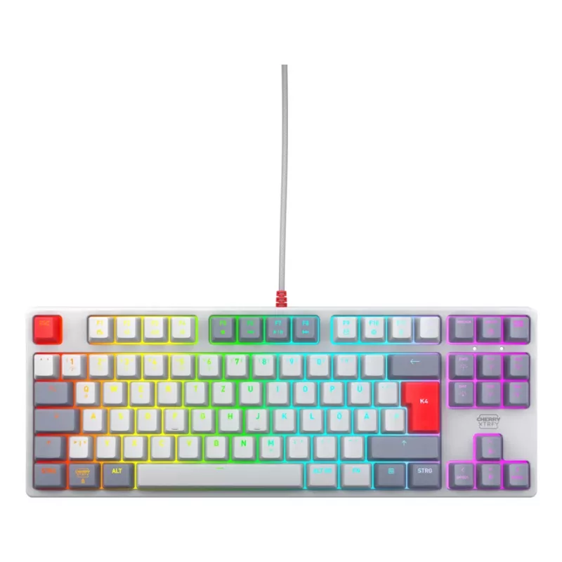 CHERRY K4V2 RGB Tenkeyless Retro edition, Mechaninė žaidimų klaviatūra, Vokiška