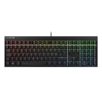 Žaidimų klaviatūra CHERRY MX 2.0S USB QWERTZ vokiška juoda mechaninė RGB