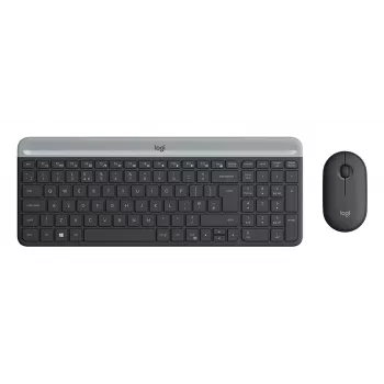 LOGITECH plonas Wireless klaviatūra And pelė Combo Mk470 - Graphite - Azerty French