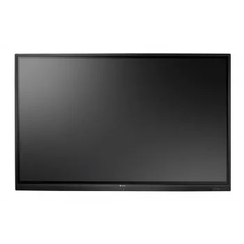 AG Neovo IFP-7502 Interaktyvus plokščias ekranas 189,2 cm (74,5 col.) LCD Wi-Fi 350 cd/m² 4K Ultra HD Juoda Jutiklinis ekranas Integruotas procesorius Android 8.0