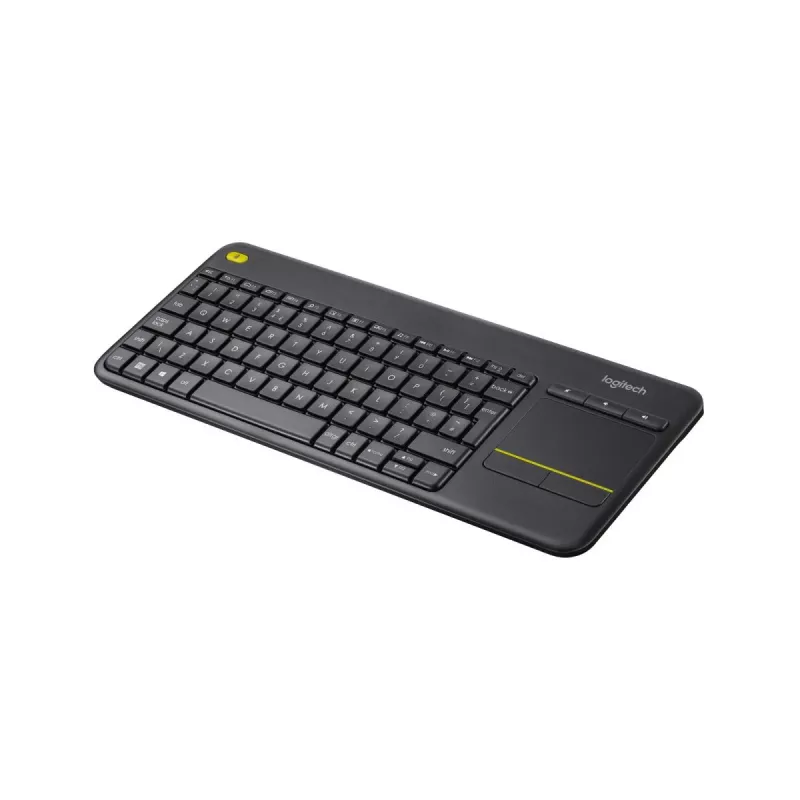 LOGITECH belaidė jutiklinė klaviatūra K400 Plus – juoda – ispanų QWERTY