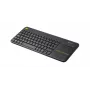 LOGITECH belaidė jutiklinė klaviatūra K400 Plus – juoda – ispanų QWERTY