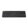 LOGITECH belaidė jutiklinė klaviatūra K400 Plus – juoda – ispanų QWERTY
