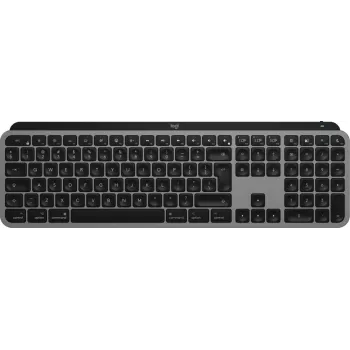 „Logitech MX Keys S for Mac“ klaviatūra, belaidė, „Bluetooth“, QWERTY, aliuminio, juoda