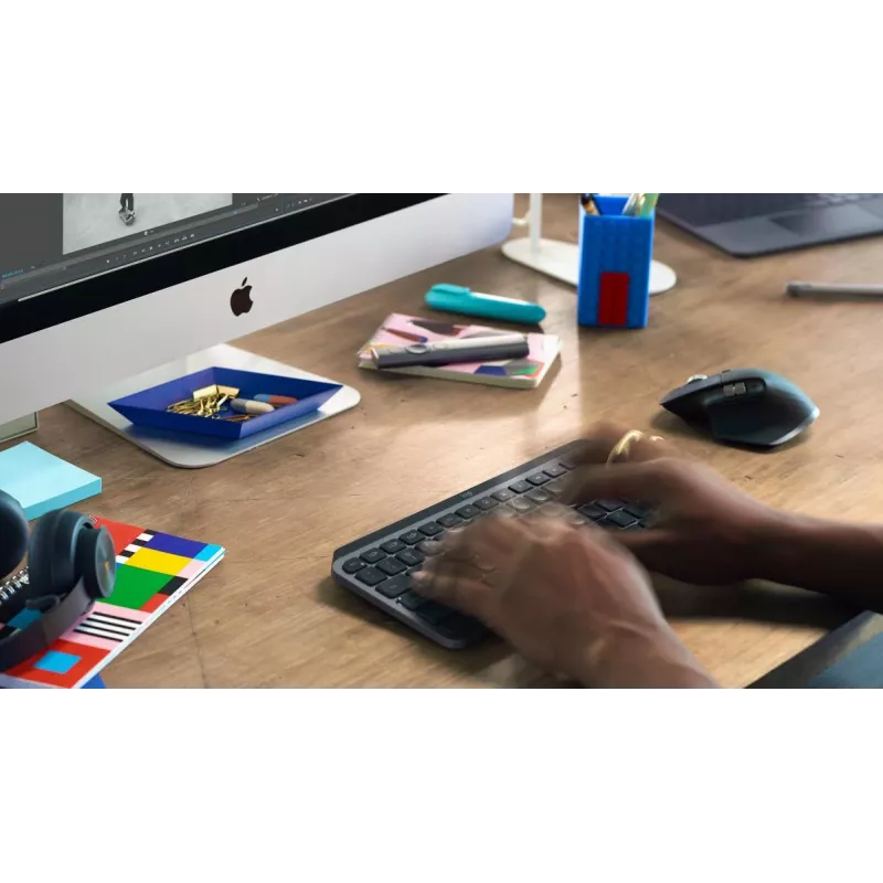 LOGITECH Minimalistinė belaidė apšviečiama klaviatūra - Mx Keys Mini - Grafito - Qwerty Espanol