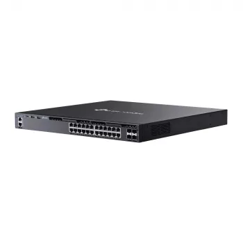 TP-Link Omada 24 prievadų gigabitinio L3 valdomo PoE+ komutatoriaus rinkinys su 4 10G lizdais