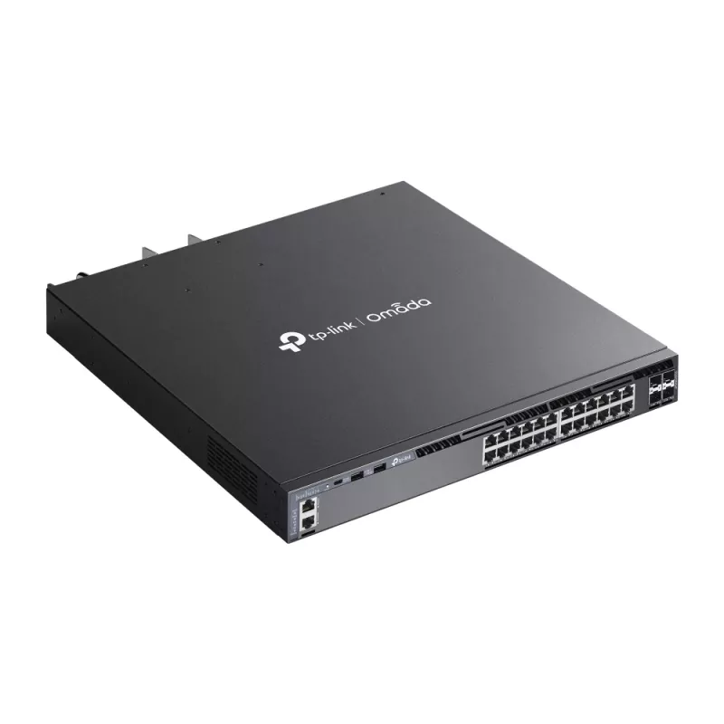 TP-Link Omada 24 prievadų gigabitinio L3 valdomo PoE+ komutatoriaus rinkinys su 4 10G lizdais