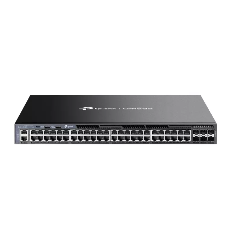 TP-Link Omada 48 prievadų gigabitinio krovimo valdomas L3 komutatorius su 6 10G lizdais