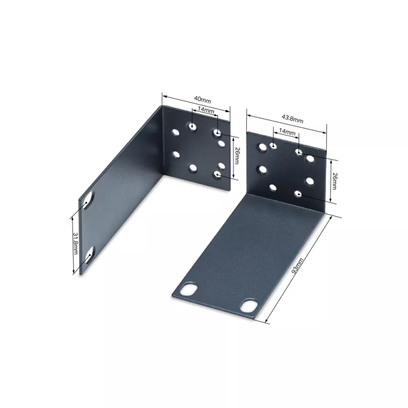 Montavimo rinkinys TP-Link Omada Rack Mount Kit 13 colių metalinis juodas