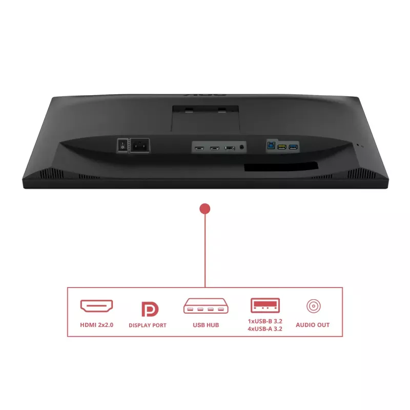 AOC E3 U27E3UF kompiuterio monitorius 68,6 cm (27 colių) 3840 x 2160 pikselių 4K Ultra HD LED juodas
