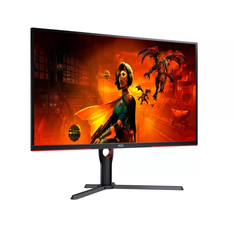 AOC G3 U32G3X/BK kompiuterio monitorius 80 cm (31,5 colio) 3840 x 2160 pikselių 4K Ultra HD LED juodas, raudonas