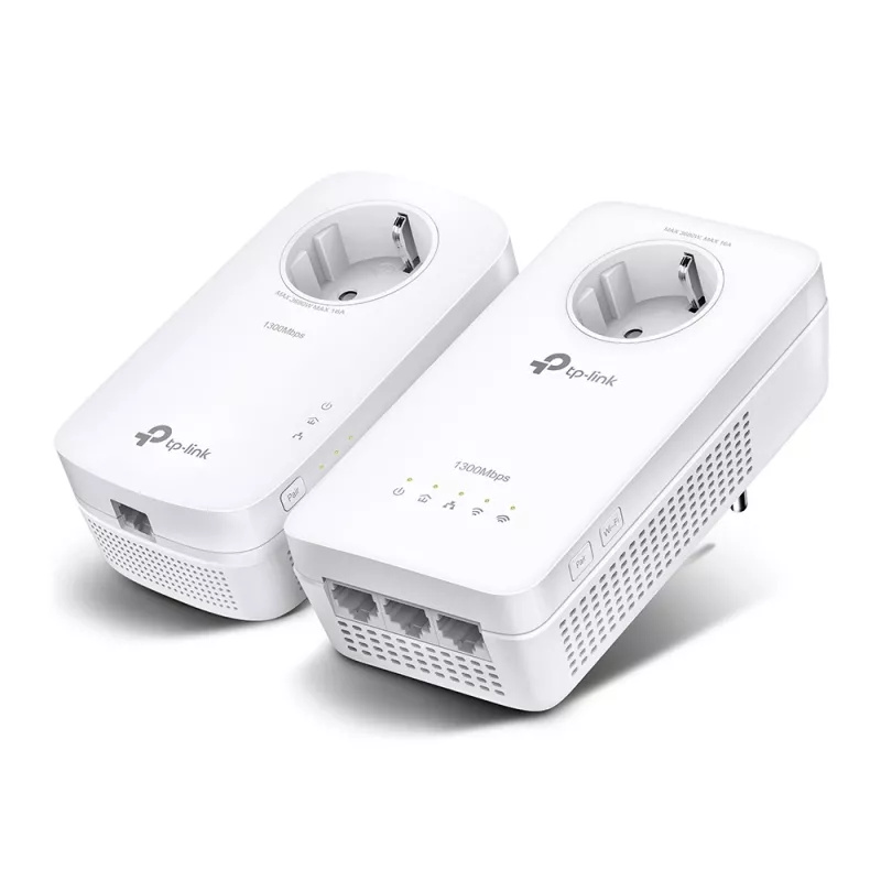 TP-Link TL-WPA1300P KIT 1300 Mbit/s Ethernet LAN Wi-Fi White 2 vnt.