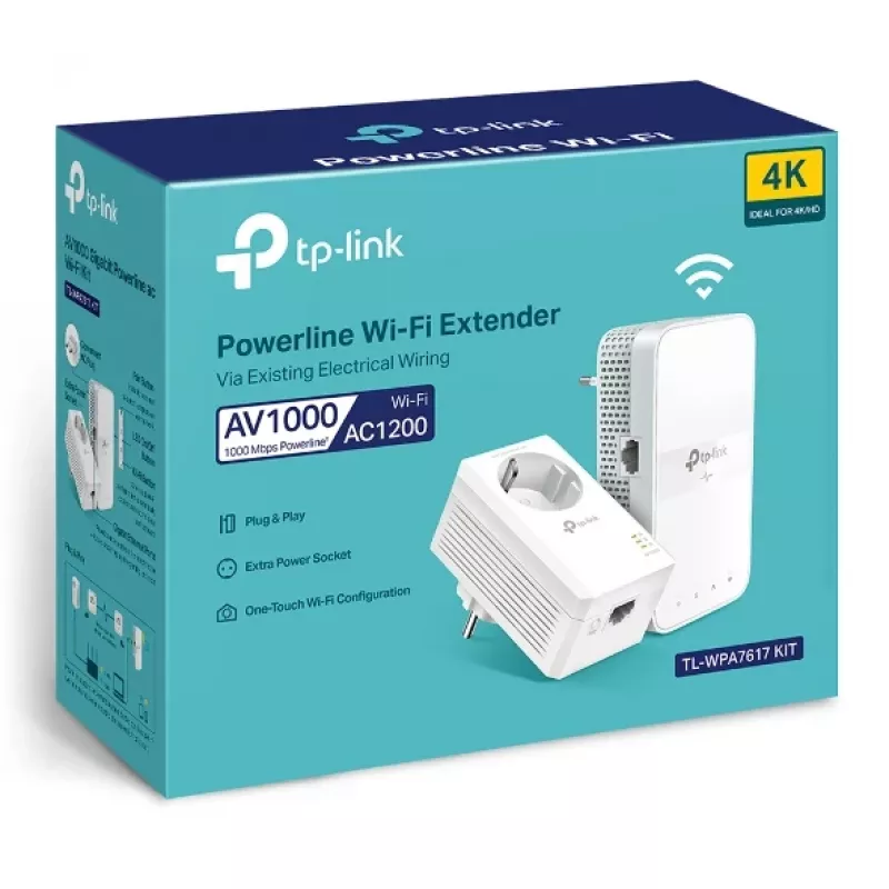 TP-Link TL-WPA7619 KIT 1000 Mbit/s Ethernet LAN Wi-Fi White 2 vnt.
