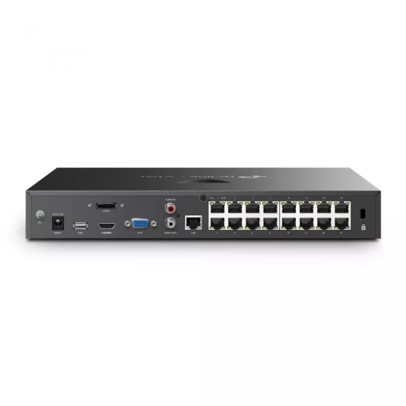 Tinklo vaizdo registratorius TP-Link VIGI 16 kanalų PoE+ NVR, 4 TB HDD, 16× 3840×2160 įvestis, 30W PoE vienam prievadui