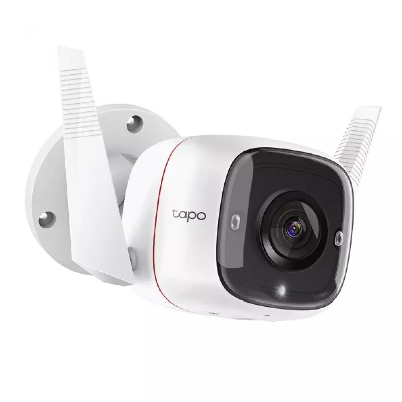 TP-Link Tapo Outdoor Security Wi-Fi Camera, IP apsaugos kamera, Lauko, Laidinis ir belaidis, Amazon Alexa ir Google Assistant, CE, Montavimas ant lubų/sienos
