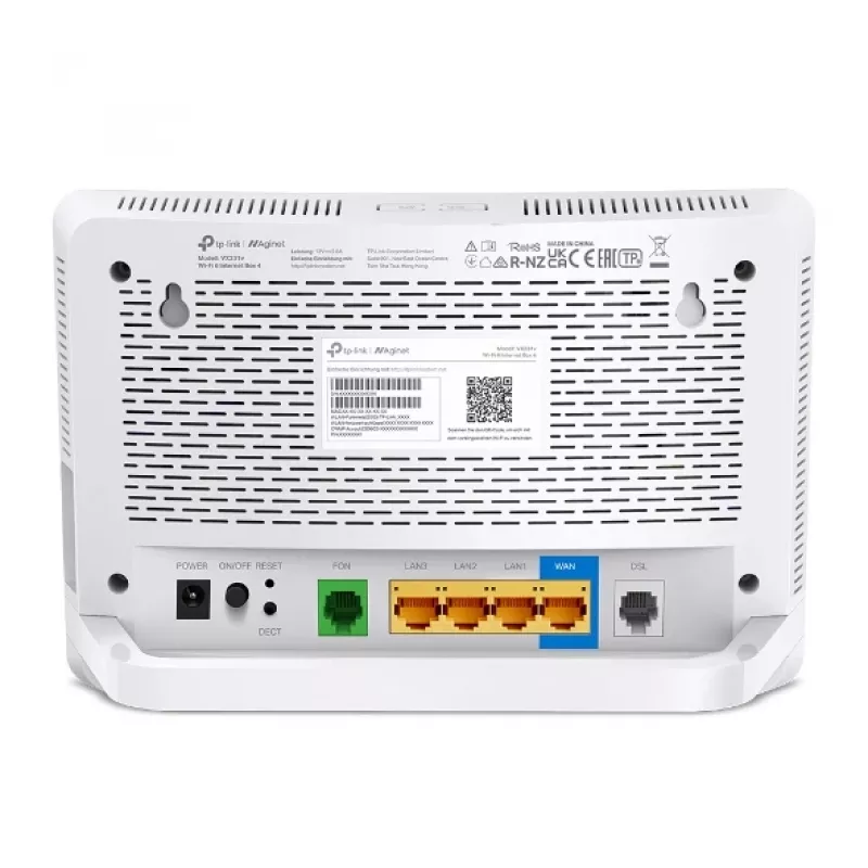 TP-Link Wi-Fi 6 Internet Box 4 belaidis maršruto parinktuvas Gigabit Ethernet Dviejų juostų (2,4 GHz / 5 GHz) Baltas
