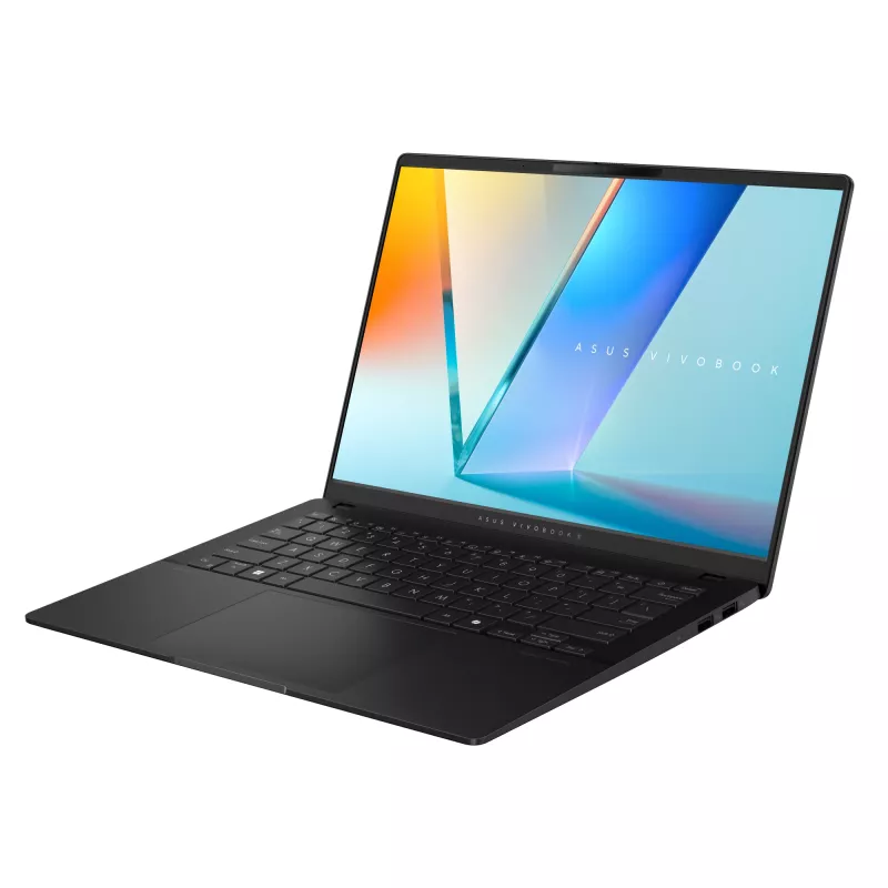 ASUS Vivobook S14 OLED S5406SA-QD151W Copilot+ PC Intel Core Ultra 7 256V nešiojamas kompiuteris 35,6 cm (14 colių) WUXGA 16 GB LPDDR5x-SDRAM 1 TB SSD Wi-Fi 7 (802.11be) Windows 11 Home vokiška juoda