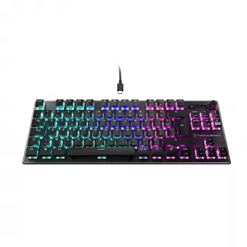 Turtle Beach Vulcan TKL klaviatūra, laidinė, USB, mechaninė, QWERTZ, RGB LED, juoda