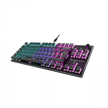 Turtle Beach Vulcan TKL klaviatūra, laidinė, USB, mechaninė, QWERTZ, RGB LED, juoda