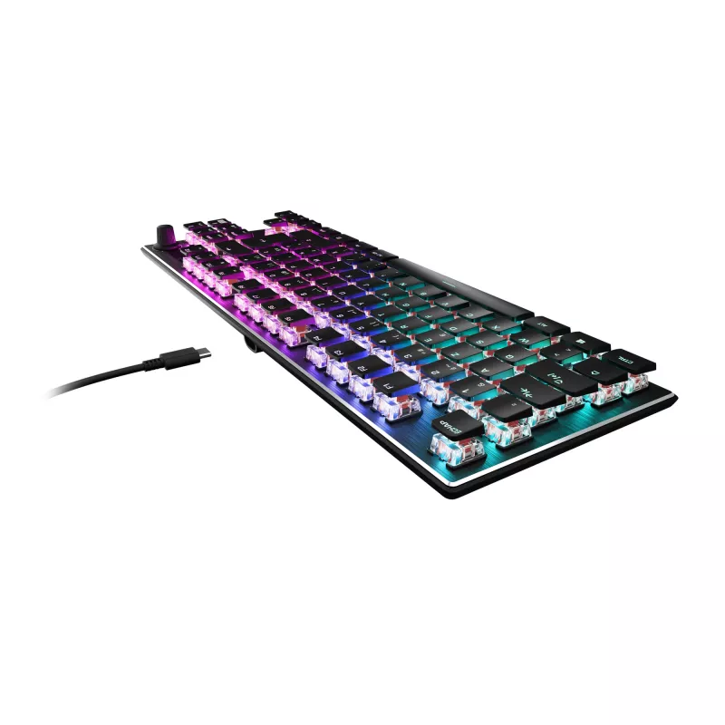 Turtle Beach Vulcan TKL klaviatūra, laidinė, USB, mechaninė, QWERTZ, RGB LED, juoda
