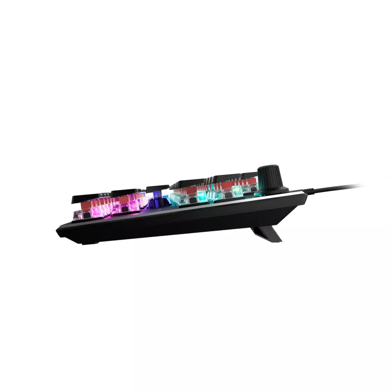 Turtle Beach Vulcan TKL klaviatūra, laidinė, USB, mechaninė, QWERTZ, RGB LED, juoda