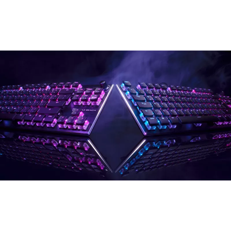 Turtle Beach Vulcan TKL klaviatūra, laidinė, USB, mechaninė, QWERTZ, RGB LED, juoda