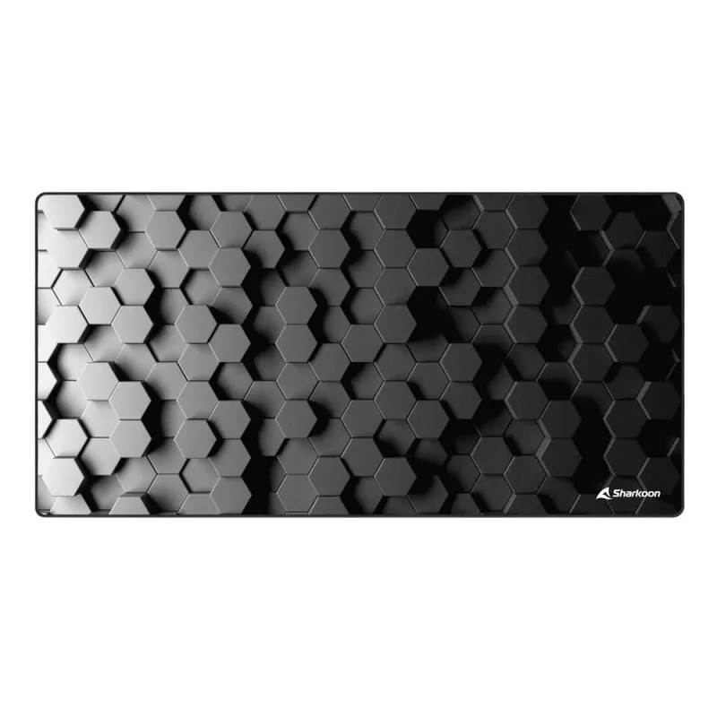 SHARKOON žaidimų pelės kilimėlis - Sgp30 Big Hex - Juodas