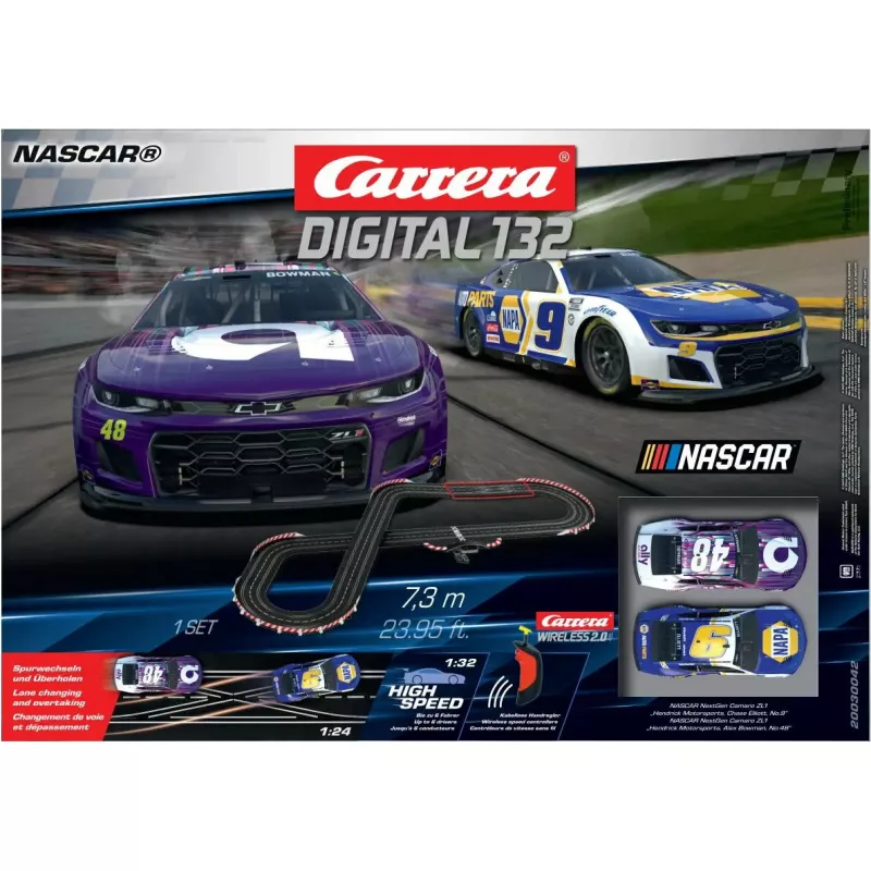 Lenktyninis automobilis ir trasos rinkinys CARRERA Carrera 20030042 NASCAR 8+