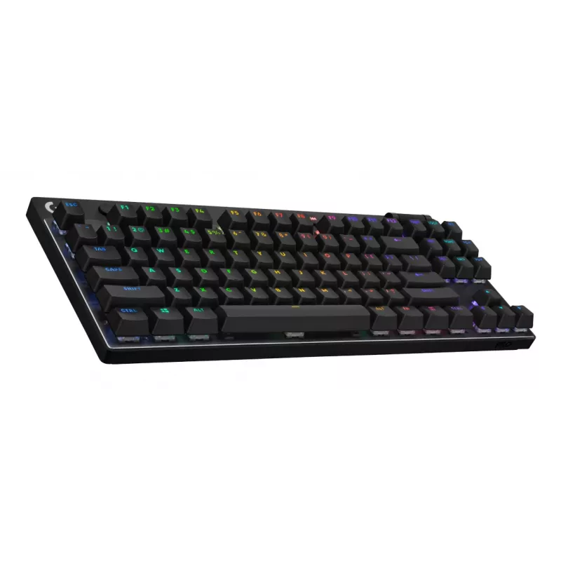 LOGITECH G Pro X TKL Lightspeed belaidė žaidimų klaviatūra - Bluetooth - juoda, vokiška (QWERTZ), lietiminė