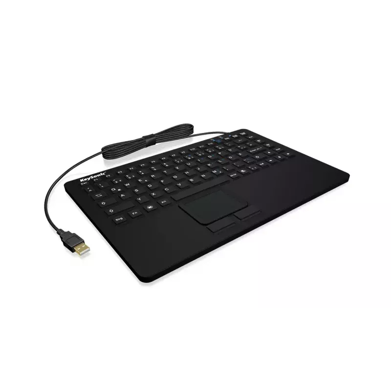 KeySonic KSK-3230IN (DE) klaviatūra universali USB QWERTZ vokiška juoda
