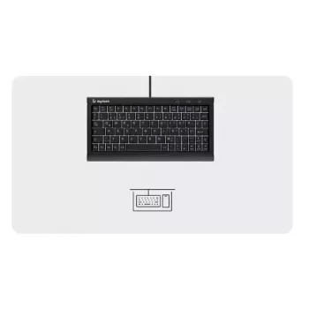 „KeySonic KSK-3011ELC (DE)“ klaviatūra, skirta namams, USB, QWERTZ, vokiška, juoda