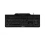 CHERRY KC 1000 SC klaviatūra, skirta biurui, USB, QWERTY, JAV anglų k., juoda