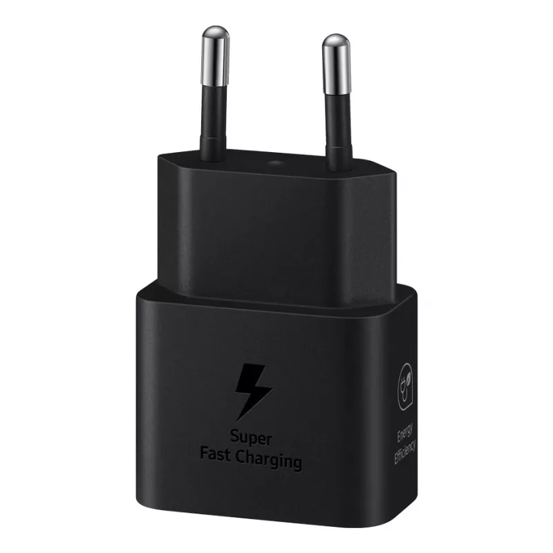 Samsung EP-T2510NBEGWW mobiliojo įrenginio įkroviklis Universalus Juoda USB Greitas įkrovimas Vidinis
