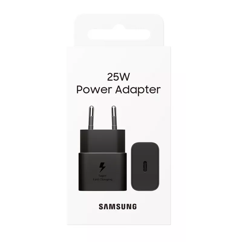 Samsung EP-T2510NBEGWW mobiliojo įrenginio įkroviklis Universalus Juoda USB Greitas įkrovimas Vidinis